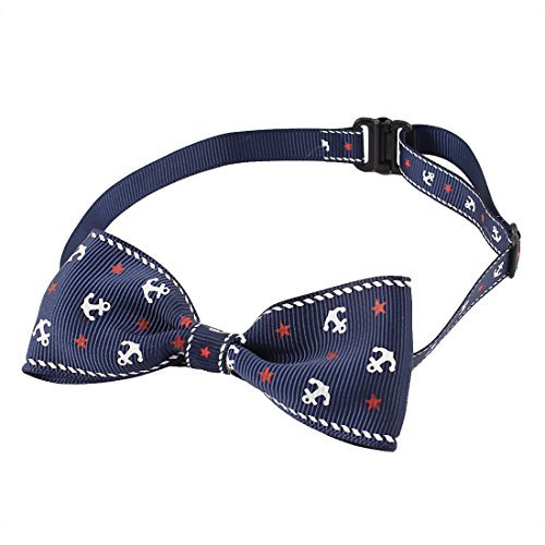 Ruilogod Kunststoff Ankerstern gedruckt Haustierschnalle Bowtie Marineblau Ruilogod Kunststoff Ankerstern gedruckt Haustierschnalle Bowtie Marineblau von Ruilogod