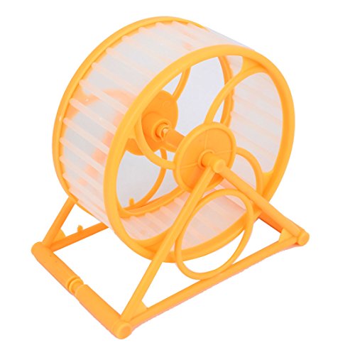 Ruilogod Kunststoff-Hamster-Rotations-Trainer-Laufrad 12,5 cm Dia Orange-Paare von Ruilogod