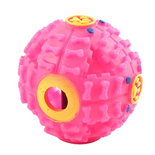Ruilogod Kunststoff Haustier Hund Training quietschender Quacks Sound Lebensmittel Kauen Spender Ball Spielzeug 7,5 cm Dia Ruilogod Kunststoff Haustier Hund Training quietschender Quacks Sound Lebensmittel Kauen Spender Ball Spielzeug 7,5 cm Dia von Ruilogod