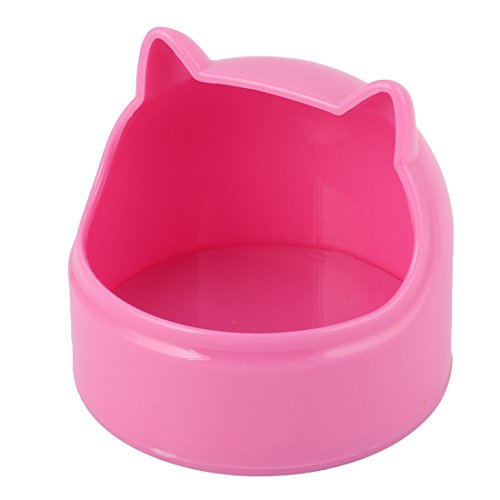 Ruilogod Kunststoff-Katze-Shaped Haustier Hund Hund Futter Wasser Trinknapf Feeder Fuchsia Ruilogod Kunststoff-Katze-Shaped Haustier Hund Hund Futter Wasser Trinknapf Feeder Fuchsia von Ruilogod