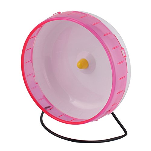 Ruilogod Kunststoff Pet Hamster Gerbil Übungssport Spielständer Rad Spielzeughalter Fuchsia Ruilogod Kunststoff Pet Hamster Gerbil Übungssport Spielständer Rad Spielzeughalter Fuchsia von Ruilogod