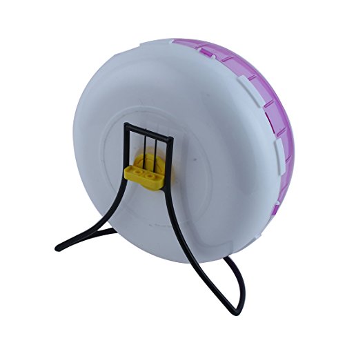 Ruilogod Kunststoff Pet Hamster Rennil Übung Spiel Ständer Rad Spielzeughalter 21 cm Durchmesser Lila Ruilogod Kunststoff Pet Hamster Rennil Übung Spiel Ständer Rad Spielzeughalter 21 cm Durchmesser Lila von Ruilogod