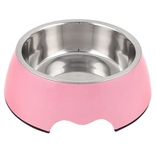 Ruilogod Melamin-Haustier-Katzen-Hund-Welpen-Teller-Lebensmittel-Wasser-Fütterungs-Feeder-Schüssel Rosa Ruilogod Melamin-Haustier-Katzen-Hund-Welpen-Teller-Lebensmittel-Wasser-Fütterungs-Feeder-Schüssel Rosa von Ruilogod