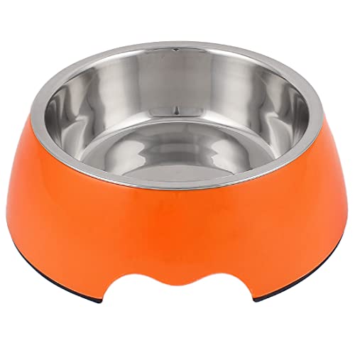 Ruilogod Melamin-Haustier-Katzen-Hunde-Welpen-Teller-Lebensmittel-Wasser-Fütterungs-Feeder-Schüssel Orange Ruilogod Melamin-Haustier-Katzen-Hunde-Welpen-Teller-Lebensmittel-Wasser-Fütterungs-Feeder-Schüssel Orange von Ruilogod
