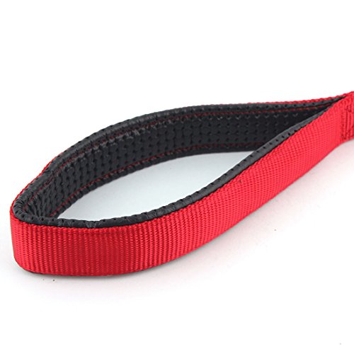 Ruilogod Metall-Schloss-Trainingstier PULL-Muster-Paddel-Griff-Hund-Führung kurze Hundeleinen rot Ruilogod Metall-Schloss-Trainingstier PULL-Muster-Paddel-Griff-Hund-Führung kurze Hundeleinen rot von Ruilogod