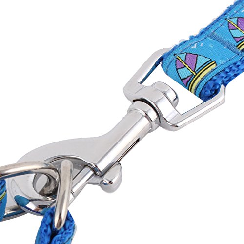 Ruilogod Nylon Boot Muster Haustierhund Verstellbarer Kabelbaum Halfter Ziehen Leine Seil von Ruilogod