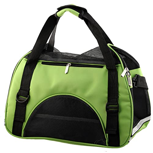 Ruilogod Nylon Haustierhund faltbare atmungsaktive Carrier-Reise-Trolley-Gepäck-Tasche Fallkäfigs grün Ruilogod Nylon Haustierhund faltbare atmungsaktive Carrier-Reise-Trolley-Gepäck-Tasche Fallkäfigs grün von Ruilogod