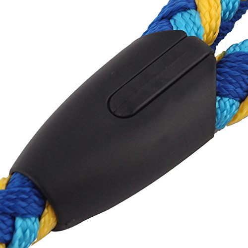 Ruilogod Nylon Haustierhunde Seilpuffer Frühlingsleine Bleigurt Traktionskragen Blauer Himmel Blau Gelb Ruilogod Nylon Haustierhunde Seilpuffer Frühlingsleine Bleigurt Traktionskragen Blauer Himmel Blau Gelb von Ruilogod