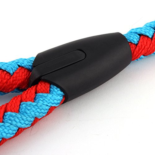 Ruilogod Nylon Haustierhunde Seilpuffer Frühlingsleuchte Z107 Strap Traktion Kragen Himmel blau Rot Ruilogod Nylon Haustierhunde Seilpuffer Frühlingsleuchte Z107 Strap Traktion Kragen Himmel blau Rot von Ruilogod