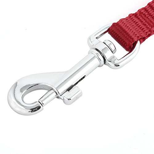 Ruilogod Nylon Haustierhundwelpe Doppelgriff Wanderkörperleihe Zwei Traktionsseil Gürtel Rot von Ruilogod