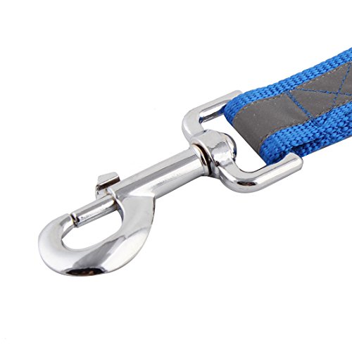 Ruilogod Nylon Pet Reflective Linie Handschutzgriff Hundeleinen Gürtel Dunkelblau Ruilogod Nylon Pet Reflective Linie Handschutzgriff Hundeleinen Gürtel Dunkelblau von Ruilogod