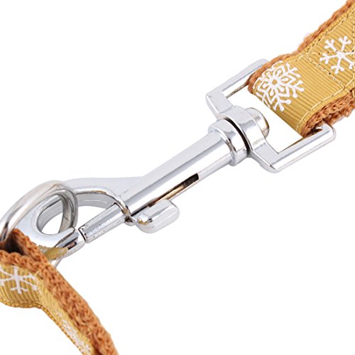Ruilogod Nylon Schneeflocke drucken Hundeschleifkabel Traktionsgürtel Leine Seilgurt 120 cm Länge Ruilogod Nylon Schneeflocke drucken Hundeschleifkabel Traktionsgürtel Leine Seilgurt 120 cm Länge von Ruilogod