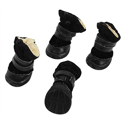 Ruilogod Nylon Seilverschluss Gummi Sohle Pet Schuhe Stiefel XXS 2 Paar Schwarz Ruilogod Nylon Seilverschluss Gummi Sohle Pet Schuhe Stiefel XXS 2 Paar Schwarz von Ruilogod