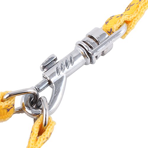 Ruilogod Nylon-Welpen-Hund sternry-Muster-Schritt-in-Kabelbaum-Z107-Seil-Trainingsleine gelb Ruilogod Nylon-Welpen-Hund sternry-Muster-Schritt-in-Kabelbaum-Z107-Seil-Trainingsleine gelb von Ruilogod