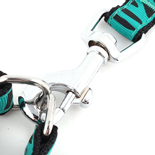 Ruilogod Nylon Zebra Druckted Welpenhunde Halsband Traktionsstrang Leine Seil Dunkelgrün Ruilogod Nylon Zebra Druckted Welpenhunde Halsband Traktionsstrang Leine Seil Dunkelgrün von Ruilogod
