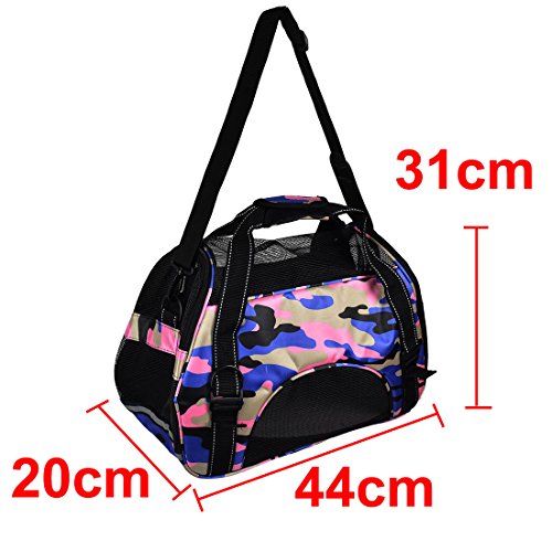 Ruilogod Nylon im Freien Reise Meshy Reißverschluss Verschluss Pet Carrier Hund Katze Kiste Totes Umhängetasche Camouflage A Ruilogod Nylon im Freien Reise Meshy Reißverschluss Verschluss Pet Carrier Hund Katze Kiste Totes Umhängetasche Camouflage A von Ruilogod
