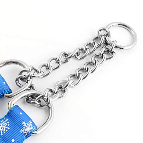 Ruilogod Nylonseil-Schneeflocke-Muster Haustier Hund im Freien justierbares Ansatz Kettenleine Blau Ruilogod Nylonseil-Schneeflocke-Muster Haustier Hund im Freien justierbares Ansatz Kettenleine Blau von Ruilogod