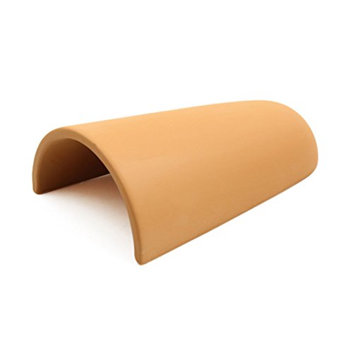 Ruilogod Orange Ceramic Cave Aquarium dekorative Rock Terrarium Shelter Versteckspote für Reptilien und Amphibien Ruilogod Orange Ceramic Cave Aquarium dekorative Rock Terrarium Shelter Versteckspote für Reptilien und Amphibien von Ruilogod