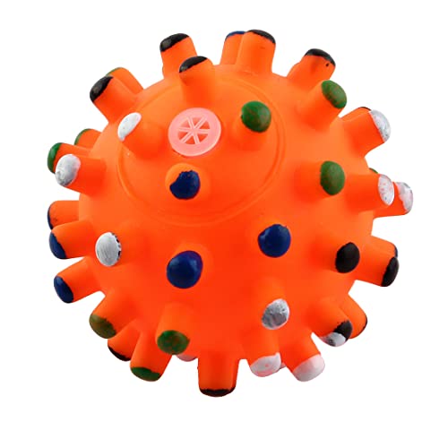 Ruilogod Orange Haustierhundwelpen-Spielzeugkau-Quietschen-quietschender kleiner Ball Ruilogod Orange Haustierhundwelpen-Spielzeugkau-Quietschen-quietschender kleiner Ball von Ruilogod