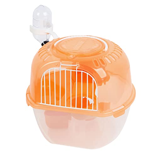 Ruilogod Orange durchsichtiger Kunststoff doppelte Schichten Pet Hamsterkäfig Ruilogod Orange durchsichtiger Kunststoff doppelte Schichten Pet Hamsterkäfig von Ruilogod