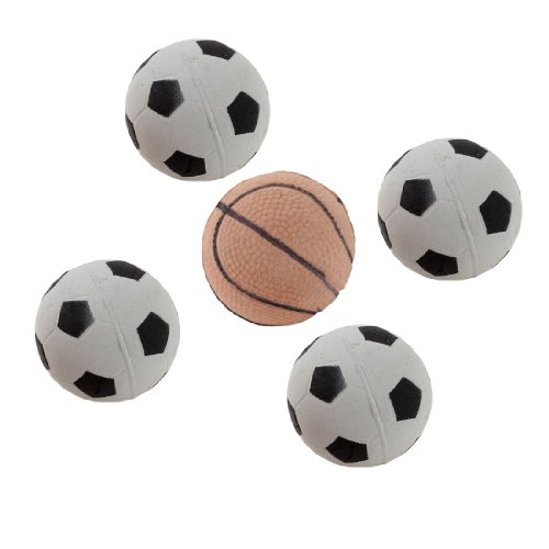 Ruilogod Orange grauer Basketball-geformter Haustierhundkatze-Trainingsballspielzeug 5-tlg Ruilogod Orange grauer Basketball-geformter Haustierhundkatze-Trainingsballspielzeug 5-tlg von Ruilogod