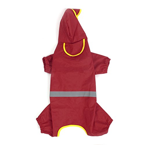 Ruilogod Outdoor Wasserdicht Hoodie Haustier Hund Hund Regenkleidung XS Red Ruilogod Outdoor Wasserdicht Hoodie Haustier Hund Hund Regenkleidung XS Red von Ruilogod