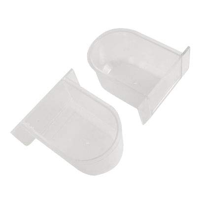 Ruilogod Pet Bird Cat Clear Plastic Food Storage-Feed-Bowl-Feeder 2-tlg Ruilogod Pet Bird Cat Clear Plastic Food Storage-Feed-Bowl-Feeder 2-tlg von Ruilogod