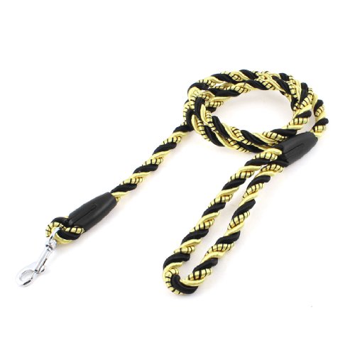 Ruilogod Pet Dog Black Gelb Twisted Nylon Traktionsseil Ziehen Leine Z107 S Ruilogod Pet Dog Black Gelb Twisted Nylon Traktionsseil Ziehen Leine Z107 S von Ruilogod