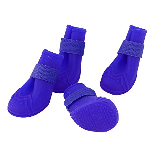 Ruilogod Pet Gehen Run Nonslip Sole Boot-XS rainshoes 2 Paar Blau Ruilogod Pet Gehen Run Nonslip Sole Boot-XS rainshoes 2 Paar Blau von Ruilogod