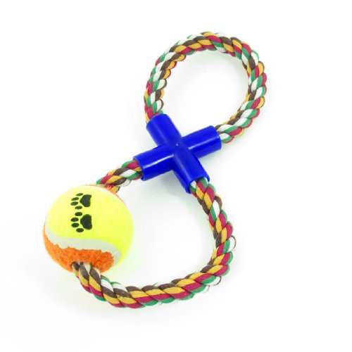 Ruilogod Pet Gelb, Grün, Orange runde Kugel-8-Form-Knoten Seil Chew Schlepper Spielzeug Ruilogod Pet Gelb, Grün, Orange runde Kugel-8-Form-Knoten Seil Chew Schlepper Spielzeug von Ruilogod