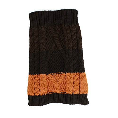 Ruilogod Pet Verdrehte Knit Strickwaren-Strickjacke-Mantel XXS orange Schokoladen-Farben Ruilogod Pet Verdrehte Knit Strickwaren-Strickjacke-Mantel XXS orange Schokoladen-Farben von Ruilogod