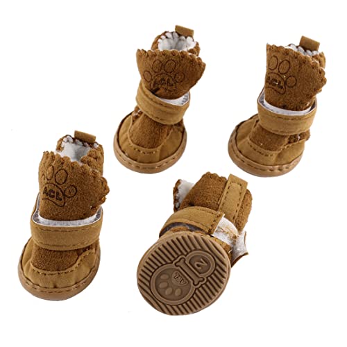 Ruilogod Pet Welpen Haken Schleife Schließung Warme Booties Schuhe Stiefel 2 Paar XS Ruilogod Pet Welpen Haken Schleife Schließung Warme Booties Schuhe Stiefel 2 Paar XS von Ruilogod