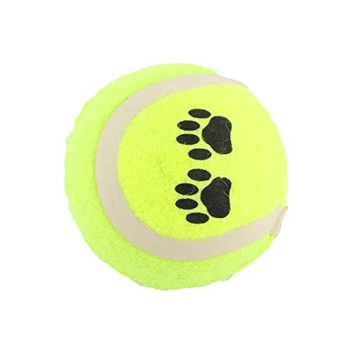 Ruilogod Pfotenmuster Tennis geformt Haustier Hund Katze quietschender Quietscher Klang Training Ball Kauspielzeug Ruilogod Pfotenmuster Tennis geformt Haustier Hund Katze quietschender Quietscher Klang Training Ball Kauspielzeug von Ruilogod