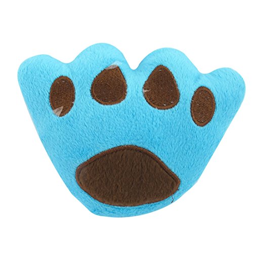 Ruilogod Plüsch Paw Design Pet Dog Squeaky Squeeze Spielzeug Blau von Ruilogod