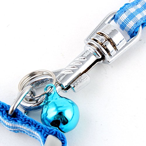 Ruilogod Polypropylen-Dog-Plaid-Design einstellbares Traktionsseil Wanderleine Blau Ruilogod Polypropylen-Dog-Plaid-Design einstellbares Traktionsseil Wanderleine Blau von Ruilogod