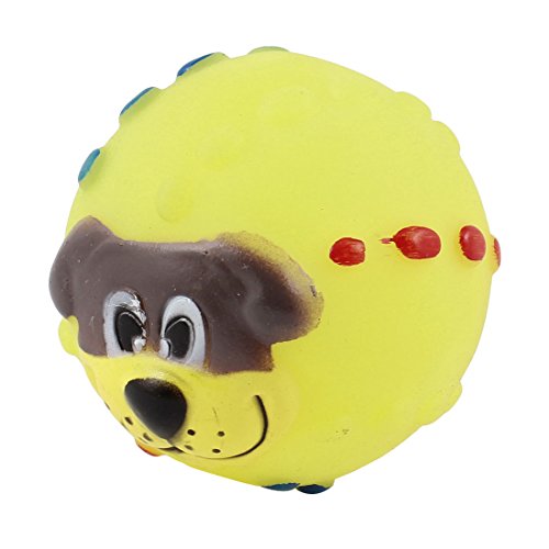 Ruilogod Punkte Akzent Ball geformt Squeeze Quietschender Sound Kauspielzeug Gelb für Haustiere Ruilogod Punkte Akzent Ball geformt Squeeze Quietschender Sound Kauspielzeug Gelb für Haustiere von Ruilogod