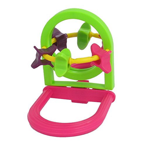 Ruilogod Radspiegelkäfig montierter Papagei-Perch-Stiel-Kleiderbügel-Vogel-Spielzeugspielzeug Ruilogod Radspiegelkäfig montierter Papagei-Perch-Stiel-Kleiderbügel-Vogel-Spielzeugspielzeug von Ruilogod