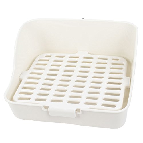 Ruilogod Rechteck Form Mesh Design Walled Haustier Hund WC White Ruilogod Rechteck Form Mesh Design Walled Haustier Hund WC White von Ruilogod