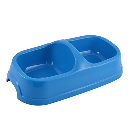 Ruilogod Rechteck geformt Hund Welpen Futter Wasser zufuhr Bowl Dish Blau Ruilogod Rechteck geformt Hund Welpen Futter Wasser zufuhr Bowl Dish Blau von Ruilogod