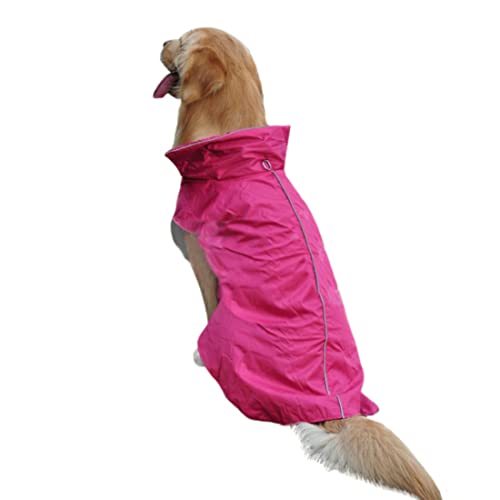 Ruilogod Reflektierende Wasserdichte Hundeweste Jacke kleidet weiches warmes Fleece-Futter Hundemantel Kleidung Rose XXL Ruilogod Reflektierende Wasserdichte Hundeweste Jacke kleidet weiches warmes Fleece-Futter Hundemantel Kleidung Rose XXL von Ruilogod