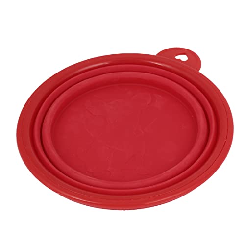 Ruilogod Reisen Soft-Silikon-Haustier-Hundekatze Tragbare zusammenklappbarer Futternapf Red Ruilogod Reisen Soft-Silikon-Haustier-Hundekatze Tragbare zusammenklappbarer Futternapf Red von Ruilogod