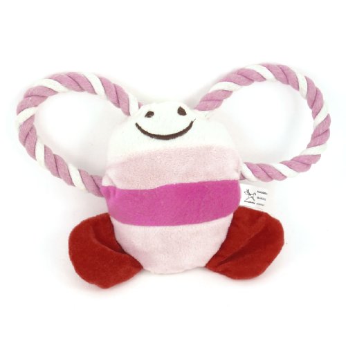 Ruilogod Rosa Plüsch Twisted Tug Seil Tropical Fish Design Squeeze Quietschen Spielzeug Für Haustier Hund Ruilogod Rosa Plüsch Twisted Tug Seil Tropical Fish Design Squeeze Quietschen Spielzeug Für Haustier Hund von Ruilogod