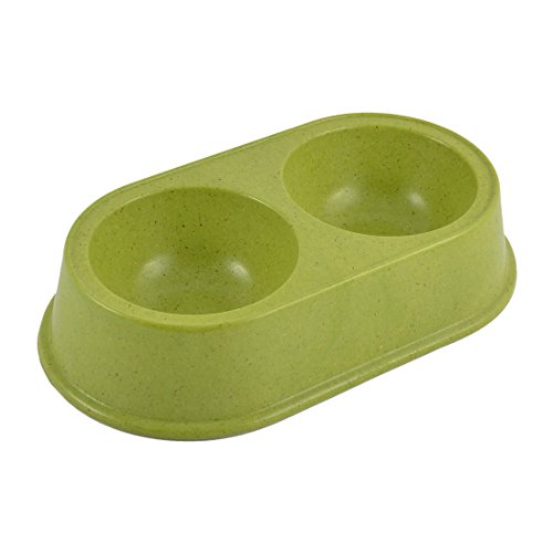 Ruilogod Round Shaped Pet Doggy Welpenfutter Wasserfutter Feeder Bowl Dish Grün von Ruilogod
