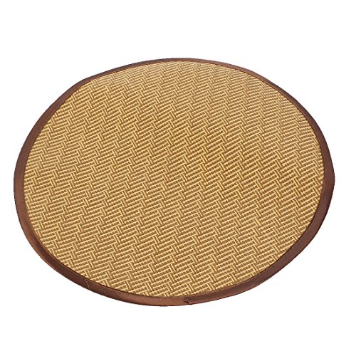 Ruilogod Runde Form Haustier Sommer Schlafmatten-Auflage 40cm Durchmesser Brown Ruilogod Runde Form Haustier Sommer Schlafmatten-Auflage 40cm Durchmesser Brown von Ruilogod