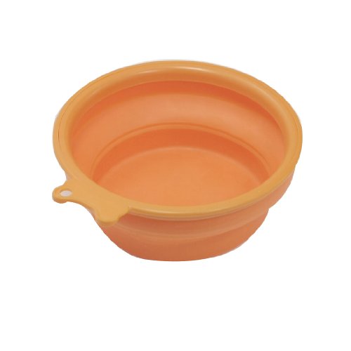 Ruilogod Silikon-Kunststoff Einstellbare Heights Pet Food Wasser-Schüssel orange Ruilogod Silikon-Kunststoff Einstellbare Heights Pet Food Wasser-Schüssel orange von Ruilogod