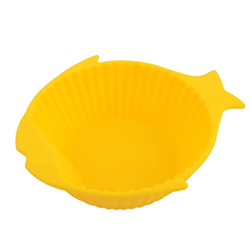 Ruilogod Silikon-Startseite Fisch-Form-Nahrungsmittelwasser-Fütterung Welpen-Hundekatze-Haustier-Becken Schüssel Gelb Ruilogod Silikon-Startseite Fisch-Form-Nahrungsmittelwasser-Fütterung Welpen-Hundekatze-Haustier-Becken Schüssel Gelb von Ruilogod