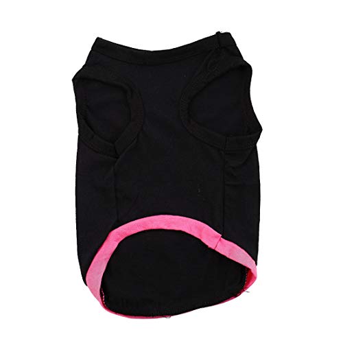 Ruilogod Sommermantel Welpenkostüm, Haustierkleidung Kleidung, kleiner Hund Katze Weste T-Shirt T-Shirt-Größe M Schwarz Ruilogod Sommermantel Welpenkostüm, Haustierkleidung Kleidung, kleiner Hund Katze Weste T-Shirt T-Shirt-Größe M Schwarz von Ruilogod
