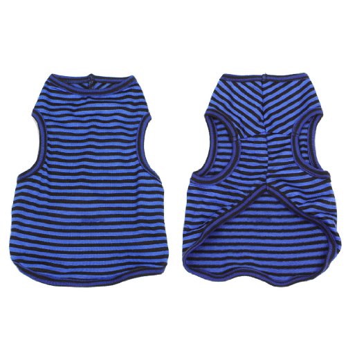 Ruilogod Sommerwelpen Haustier Yorkie Hund Tank Top gestreiftes T-Shirt Bekleidung blau schwarz l Ruilogod Sommerwelpen Haustier Yorkie Hund Tank Top gestreiftes T-Shirt Bekleidung blau schwarz l von Ruilogod
