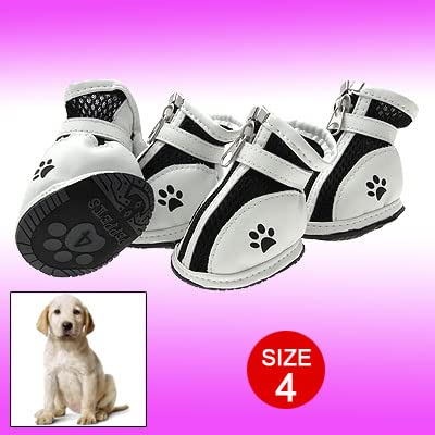 Ruilogod Sportliche schwarze süße Haustierschutz-Boot-Mesh-Hundeschuhe 4 Ruilogod Sportliche schwarze süße Haustierschutz-Boot-Mesh-Hundeschuhe 4 von Ruilogod