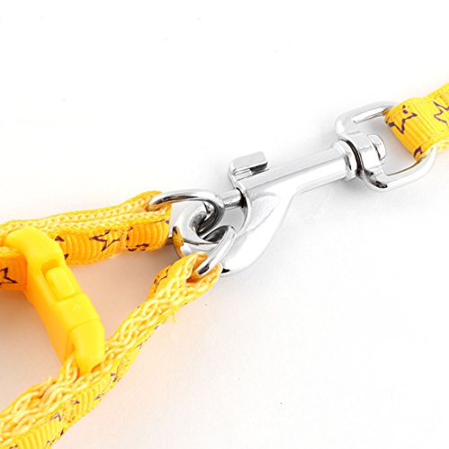 Ruilogod Sternmuster Hund Schnalle Design Verstellbarer Halsband Seil Kabelbaum Leine Gelb Ruilogod Sternmuster Hund Schnalle Design Verstellbarer Halsband Seil Kabelbaum Leine Gelb von Ruilogod